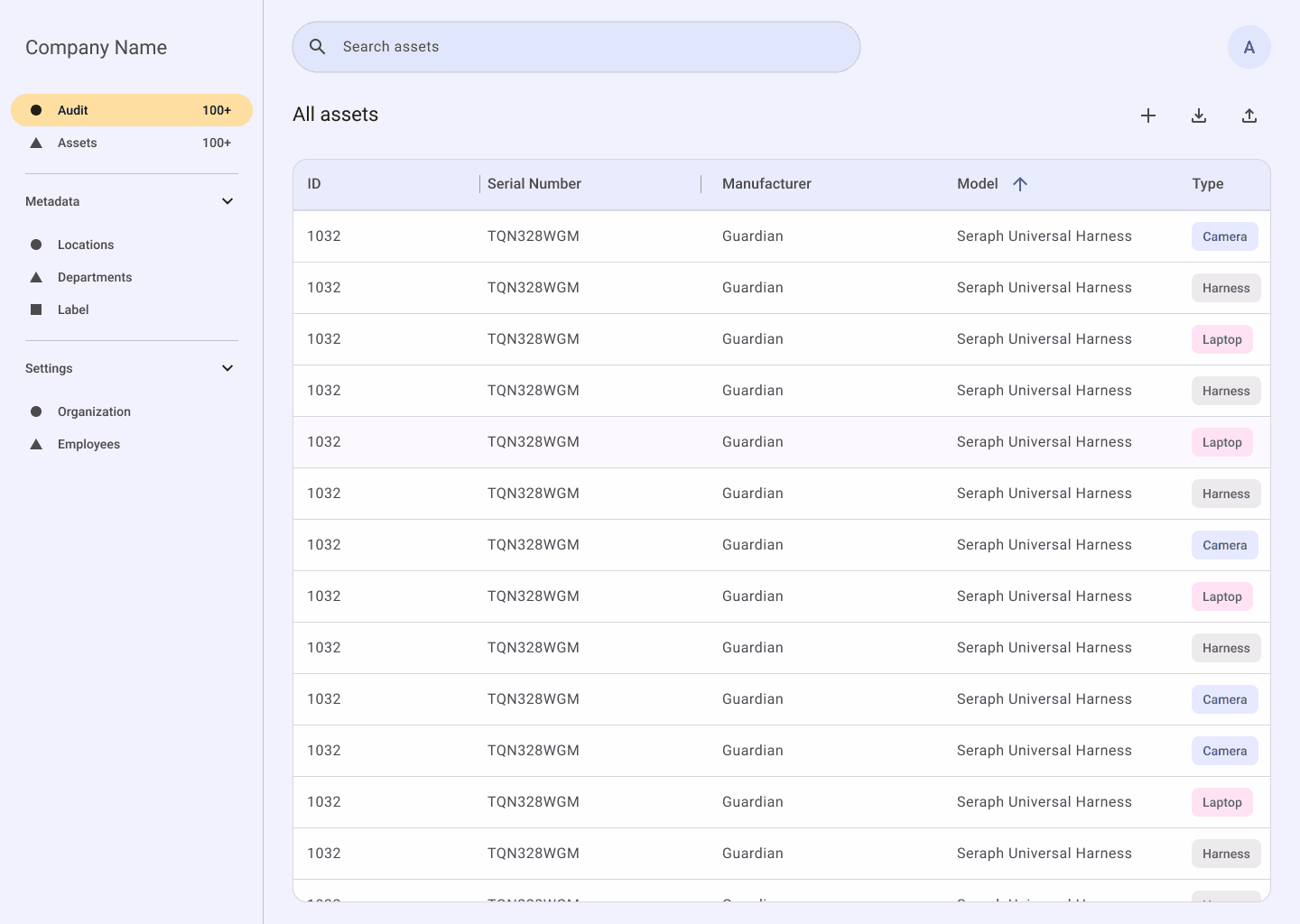 Auditing in laptop mockup